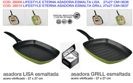 BAJA LIFESTYLE Asadora Eterna Esmaltada Lisa 27x27 cm