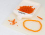 Innspiro Rocalla de Vidrio Redonda Glaseado Naranja 3,8mm 500g