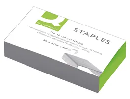 Q-connect Grapas nº10 Galvanizadas Caja de 1000 Unidades