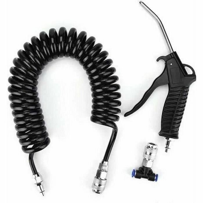 Htc Equipement Pistola de soplado profesional con manguera de 5 M y 13 KG/cm2 Htc Equipement Pistola de soplado profesional con manguera de 5 M y 13 KG/cm2