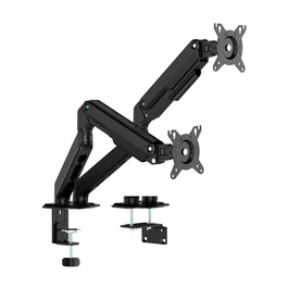 AISENS - SOPORTE DE MESA ECO CONTRAPESO GIRATORIO E INCLINABLE PARA MONITOR/TV 9KG (3 PIVOTES, 2 BRAZOS) DE 17-32, NEGRO