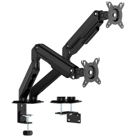 Aisens Soporte de Mesa con Contrapeso para 2 Monitores DT32TSR-451, Giratorio e Inclinable hasta 9kg VESA 100x100 Negro Aisens Soporte de Mesa con Contrapeso para 2 Monitores DT32TSR-451, Giratorio e Inclinable hasta 9kg VESA 100x100 Negro
