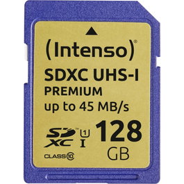 Intenso Tarjeta SDXC 128 GB Class 10 UHS-I Premium