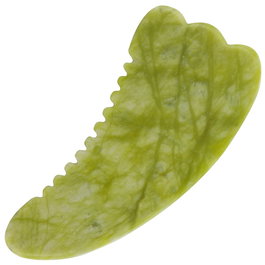 Cosmetic Club Masajeador Corporal Gua Sha Jade Drenante Relajante Tonificante Reafirmante 14x7 cm