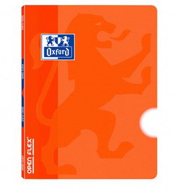 Libreta Grapada Oxford School Openflex A4 48H Liso Naranja (Set de 10)