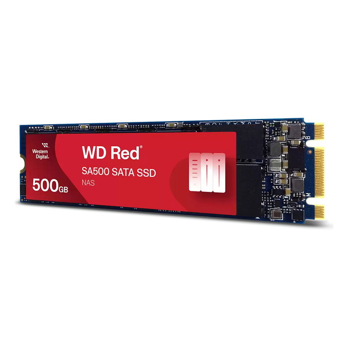 Western Digital WD Red SA500 SSD 500GB M.2 SATA III 6Gb/s, 560MB/s Lectura, 530MB/s Escritura, 3D NAND, para NAS