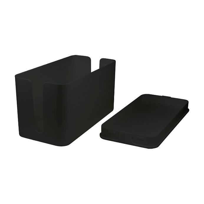 LogiLink Caja de gestión de cables negra LogiLink Caja de gestión de cables negra