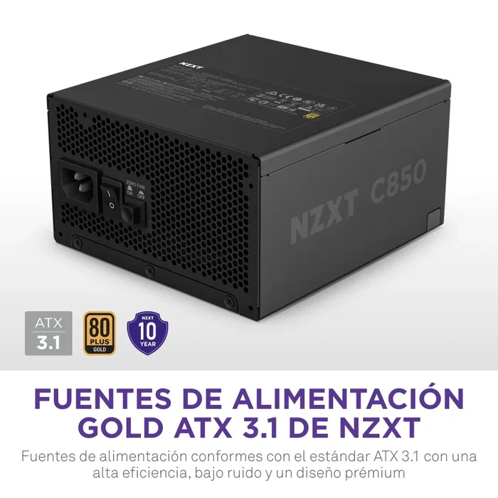 NZXT C850 Gold 850 W ATX 3.1 NZXT C850 Gold 850 W ATX 3.1