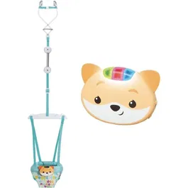 Infantino 303117 Saltador de puerta Zorro 2 en 1 con sonidos y luces