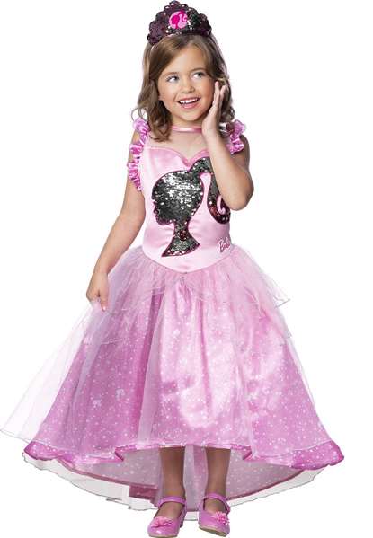Rubies Disfraz infantil Barbie Princesa talla M (5/6 Años) màu Rosa
