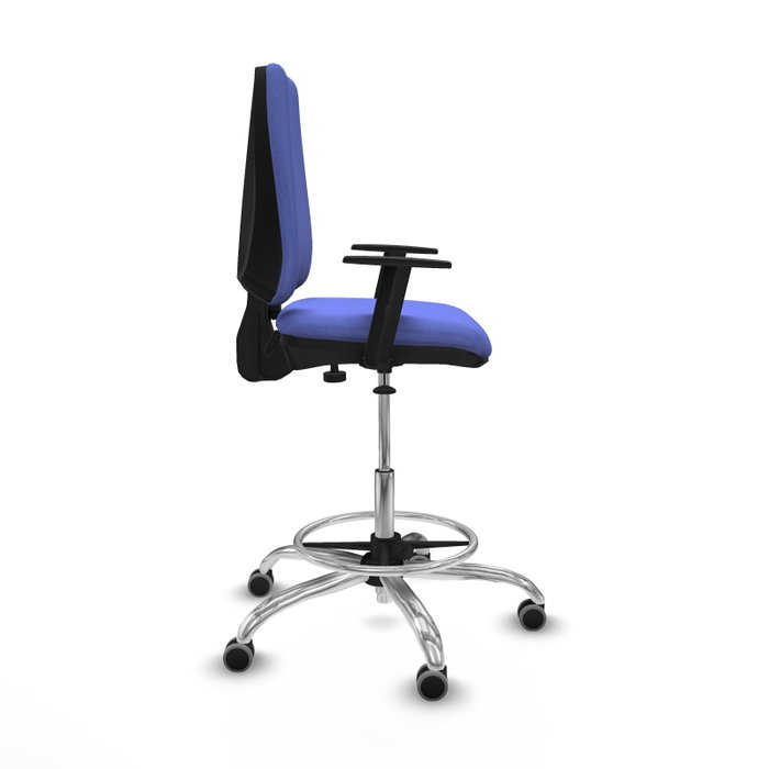 PIQUERAS Y CRESPO Taburete Elche CP Bali azul claro con brazos 1D