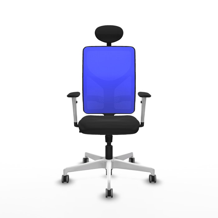 PIQUERAS Y CRESPO Silla de oficina Motilla con mecanismo Sincro, Azul y Negro