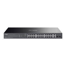 TP-Link ES228GP Switch Gestionado L2 Gigabit con 24 Puertos PoE+ y 2 SFP, 56 Gbit/s, Rack - Omada