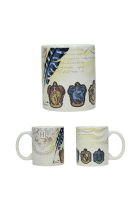 SD TOYS Taza Casas Hogwarts Harry Potter Plástico Transparente Apta Microondas Lavavajillas