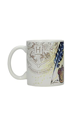 SD TOYS Taza Casas Hogwarts Harry Potter Plástico Transparente Apta Microondas Lavavajillas