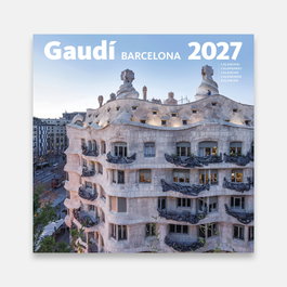 TRIANGLE POSTALS Calendario de Pared 2027 Gaudí-2B (Pedrera) 16x16cm