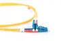 Digitus DK-2933-02 Cable de Fibra Óptica Duplex Monomodo OS2, LC a LC, 9/125 µm, 2 Metros, Amarillo