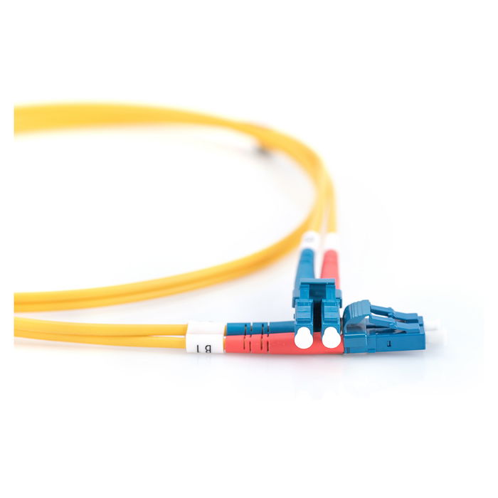 Digitus LWL Patchkabel LC -> LC 2.00m Singlemode Duplex OS2 Cable de Fibra Óptica Amarillo Monomodo 2m