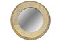 DKD Home Decor Espejo Decapé Dorado 78x78 cm en Metal y Cristal