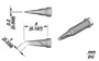 JBC TOOLS Punta de soldadura tipo cuchillo Nano 1x0,2mm