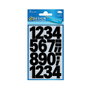 AVERY Zweckform Números 3785 Negros de 25,0 mm, 48 Etiquetas