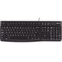 Logitech K120 - Teclado USB de Perfil Bajo, Distribución AZERTY en Francés, Negro, Teclado numérico, Resistente a Salpicaduras