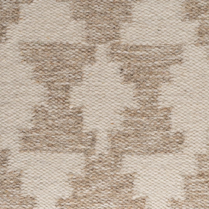 Puf Blanco Natural Lana-Algodón 80 X 80 X 40 cm