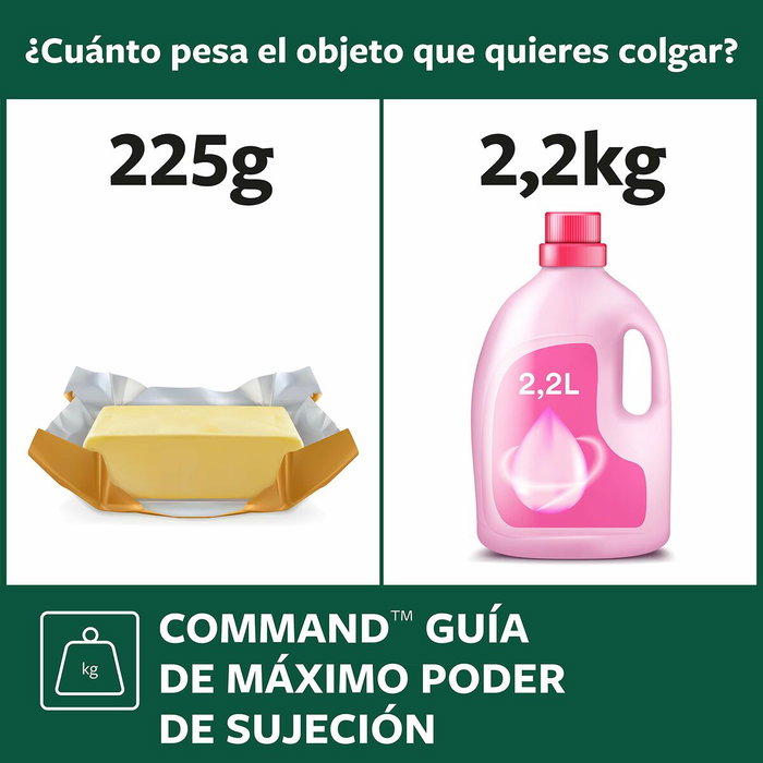 3M Command mini gancho para luces exterior transparente (8 uds + 10 tiras) 3M Command mini gancho para luces exterior transparente (8 uds + 10 tiras)