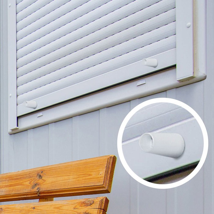 Edm Tope Persiana Pr08 Blanco 60 mm 2 unidades