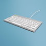 R-Go Tools Teclado Ergonómico R-Go Compact Break, AZERTY (BE), Cableado, Blanco, Software de Descanso Integrado