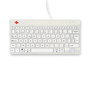 R-Go Tools Teclado Ergonómico R-Go Compact Break, AZERTY (BE), Cableado, Blanco, Software de Descanso Integrado