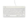 R-Go Tools Teclado Ergonómico R-Go Compact Break, AZERTY (BE), Cableado, Blanco, Software de Descanso Integrado