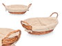 Kipit Cesta Redonda con Asas 34x30x15 cm Natural (Set de 24)