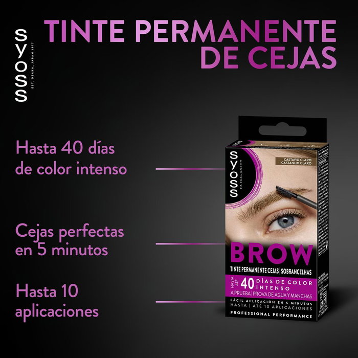 Syoss Brow Tintura Permanente para Cejas Castaño Claro