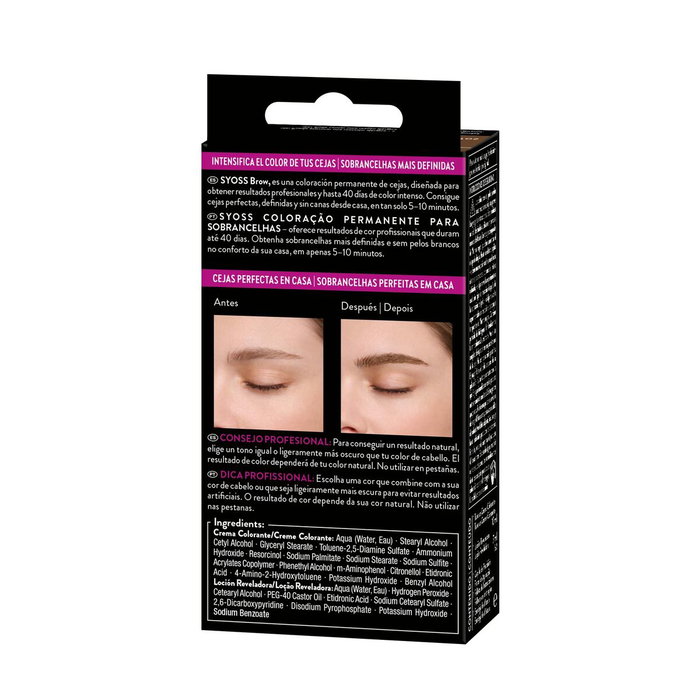 Syoss Brow Tintura Permanente para Cejas Castaño Claro