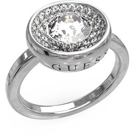 Guess Anillo Unique Solitaire JUBR03397JWRH56 Gris