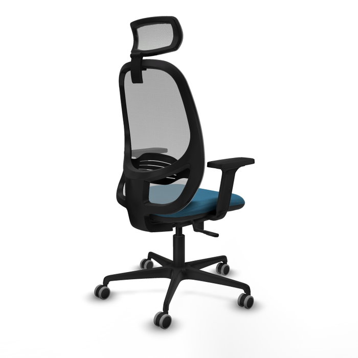 PIQUERAS Y CRESPO Silla de oficina Cilanco con mecanismo Sincro, Verde petróleo y Gris PIQUERAS Y CRESPO Silla de oficina Cilanco con mecanismo Sincro, Verde petróleo y Gris