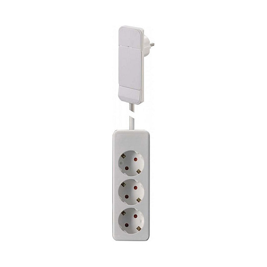 Bachmann 933.015 Regleta de enchufes con 3 salidas, 1,6 m, Blanco Bachmann 933.015 Regleta de enchufes con 3 salidas, 1,6 m, Blanco