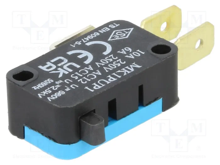 EMAS Microconmutador SNAP ACTION SPDT 6A/250VAC sin palanca EMAS Microconmutador SNAP ACTION SPDT 6A/250VAC sin palanca