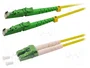 LOGILINK Cable de conexión de fibra óptica OS2 Duplex LSH/APC a LC/APC 2m