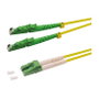 LOGILINK Cable de conexión de fibra óptica OS2 Duplex LSH/APC a LC/APC 2m
