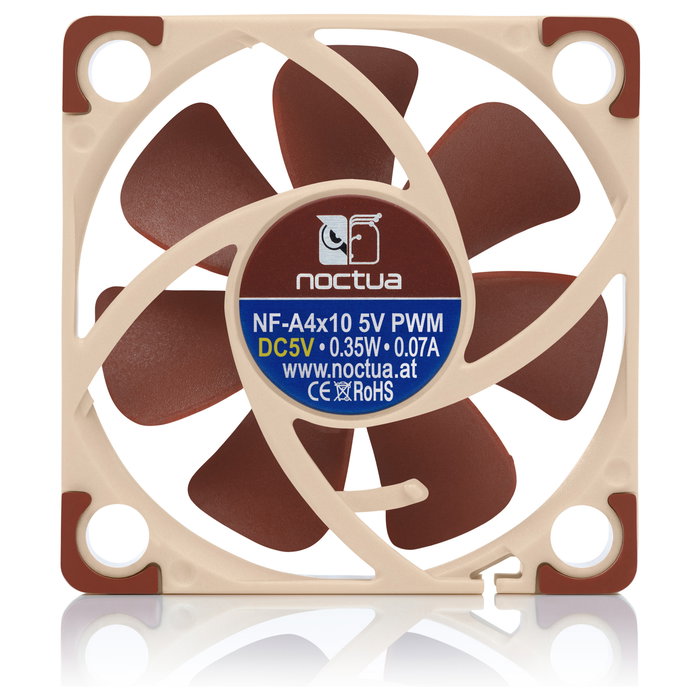 Noctua NF-A4x10 5V PWM - Ventilador para Carcasa de PC de 40 mm, Flujo de Aire 8.9 m3/h, 1000-5000 RPM, Bajo Ruido 19.6 dB