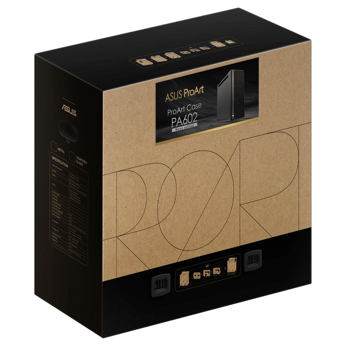 ASUS ProArt PA602 Wood Edition - Torre Midi, Panel de Metal y Madera, PWM, Negro, ATX/EATX/microATX/Mini-ITX, Compatible Refrigeración Líquida ASUS ProArt PA602 Wood Edition - Torre Midi, Panel de Metal y Madera, PWM, Negro, ATX/EATX/microATX/Mini-ITX, Compatible Refrigeración Líquida