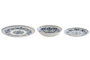 DKD Home Decor Set de Vajilla de Porcelana 18 Piezas Etnica Azul