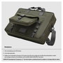 HP Bolsa Modular Bandolera para Portátil 15.6 Pulgadas (39.6 cm), Poliéster, Resistente al Agua, Gris/Verde, Hasta 1.14 kg