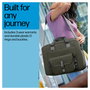 HP Bolsa Modular Bandolera para Portátil 15.6 Pulgadas (39.6 cm), Poliéster, Resistente al Agua, Gris/Verde, Hasta 1.14 kg