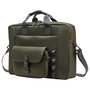 HP Bolsa Modular Bandolera para Portátil 15.6 Pulgadas (39.6 cm), Poliéster, Resistente al Agua, Gris/Verde, Hasta 1.14 kg