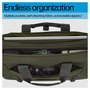 HP Bolsa Modular Bandolera para Portátil 15.6 Pulgadas (39.6 cm), Poliéster, Resistente al Agua, Gris/Verde, Hasta 1.14 kg