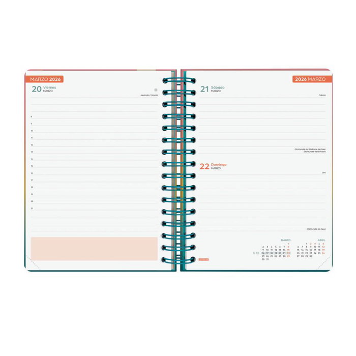 Finocam 537070326 Agenda Escolar 2025-2026 Curso Cosmo 4º 155x212 1 Día Página