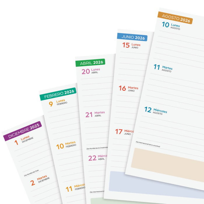 Finocam 537070326 Agenda Escolar 2025-2026 Curso Cosmo 4º 155x212 1 Día Página